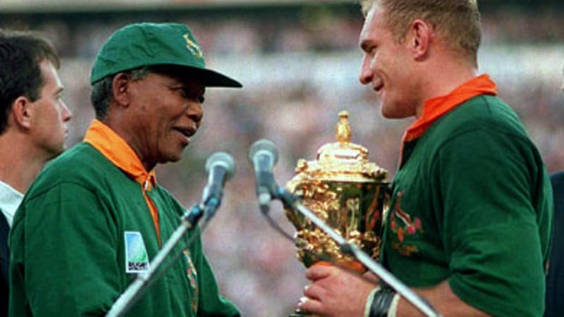 Nelson Mandela et François Pienaar