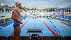 Léon Marchand à Vichy, le 17 juillet 2024