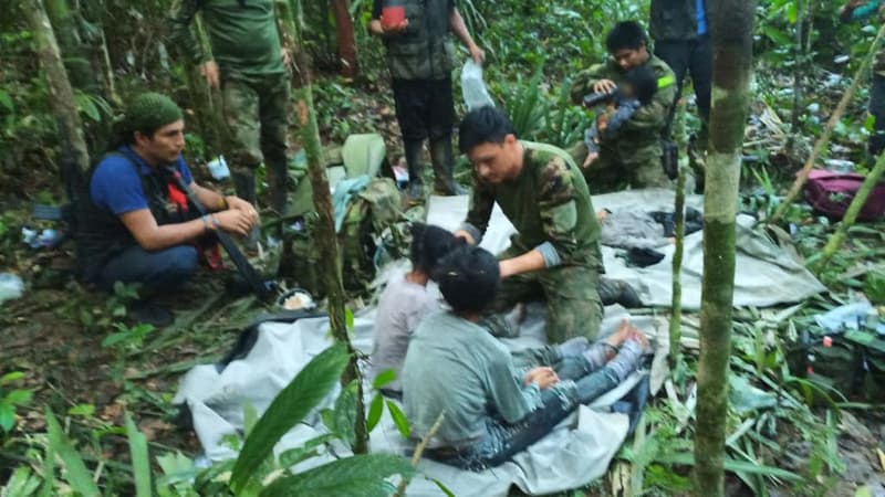 Quatre enfants ont été retrouvés vivants en Colombie le 9 juin 2023, après avoir erré 40 jours dans la jungle