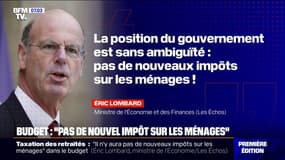 "Pas de nouveaux impôts sur les ménages": le ministre de l'Économie appelle à travailler plus pour faire des économies 