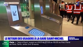 Paris: fin du chantier à la gare Saint-Michel Notre-Dame