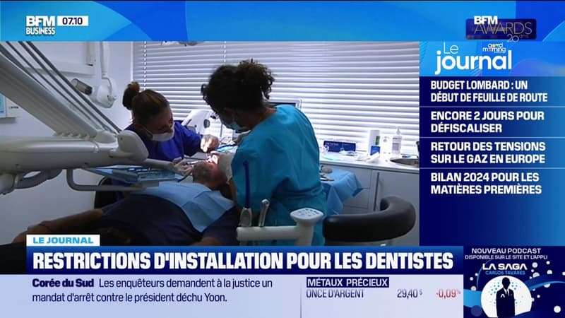 Restrictions d'installation pour les dentistes