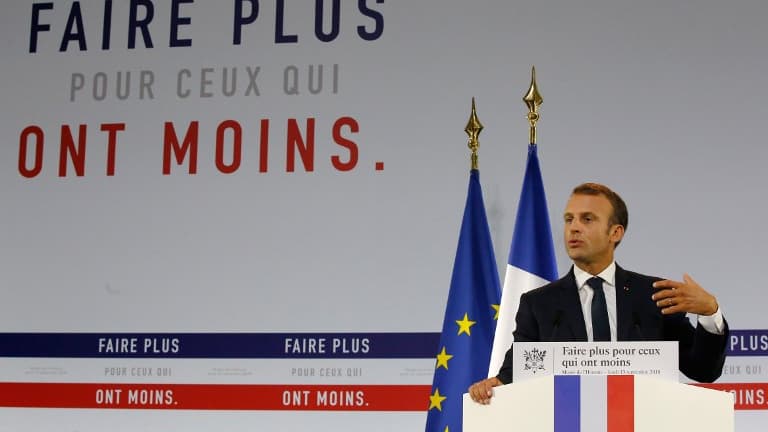 Emmanuel Macron a présenté son plan pauvreté ce jeudi 13 septembre, depuis le Musée de l'Homme à Paris.