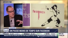 Les utilisateurs de Facebook y passent moins de temps