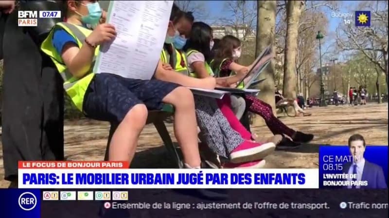 Paris: le mobilier urbain jugé par des enfants