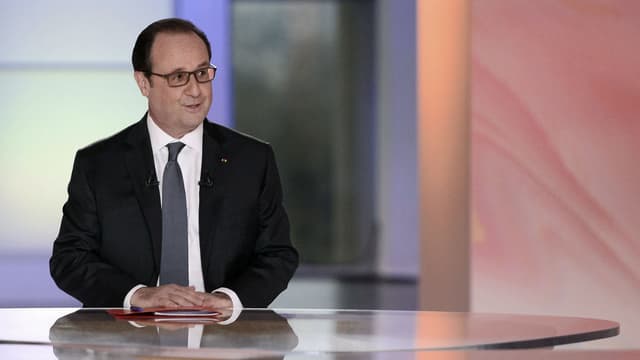 François Hollande lors de l’émission Débats citoyens sur France 2, jeudi 14 avril