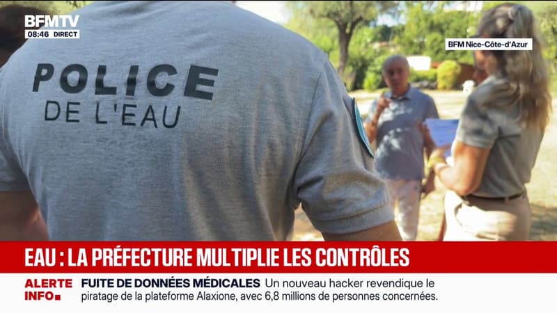 Manque d'eau: la préfecture des Alpes-Maritimes multiplie les contrôles de restriction d'eau