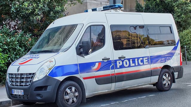 Un véhicule de police - Image d'illustration