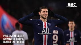 PSG-Dijon (4-0) : Cavani se loupe, Icardi en profite 