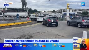 Antibes: les travaux de l'autopont se poursuivent