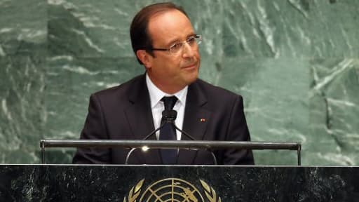 François Hollande à la tribune de l'ONU