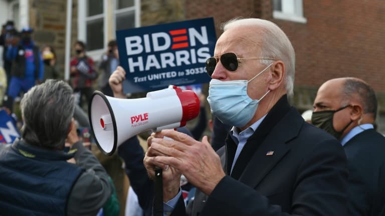 Joe Biden à Philadelphie, ce mardi 3 novembre