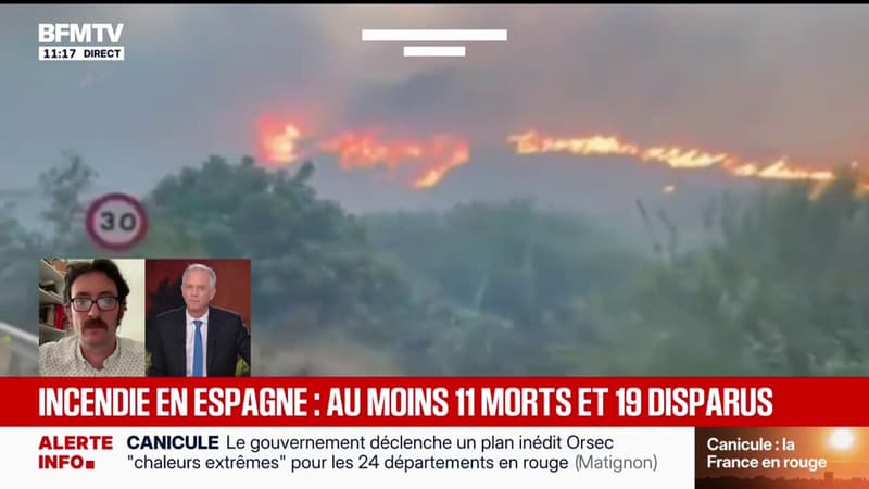 Incendie en Espagne: le bilan s'alourdit avec au moins 23 disparus et 11 morts