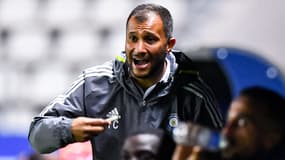 Youssef Chibhi avec le FC Versailles en octobre 2022