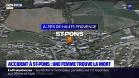 Alpes-de-Haute-Provence: une automobiliste est morte dans un accident à Saint-Pons ce dimanche