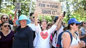 Manifestation anti-Trump à Sydney, le 21 janvier 2017 en Australie
