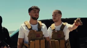 Les youtubeurs Inoxtag et Michou dans la série "Terminal".