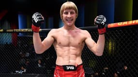 Paddy Pimblett après son premier combat à l'UFC en septembre 2021