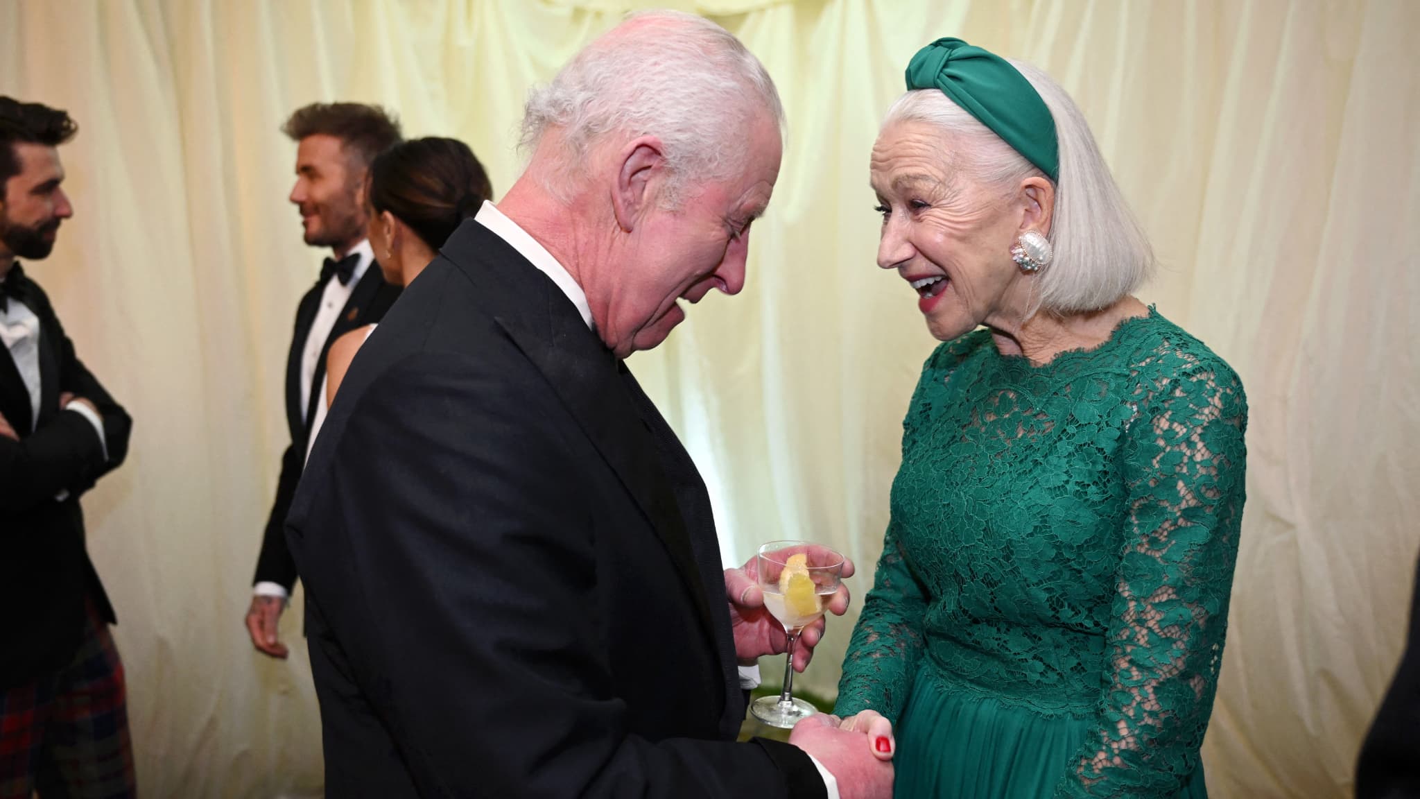 Charles III et Helen Mirren le vendredi 7 février 2025.