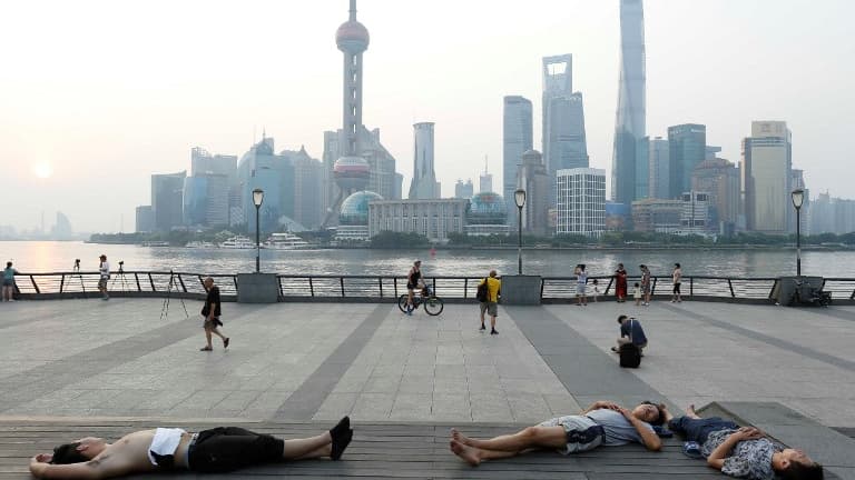 Une vue de la Pudong skyline, à Shanghai.