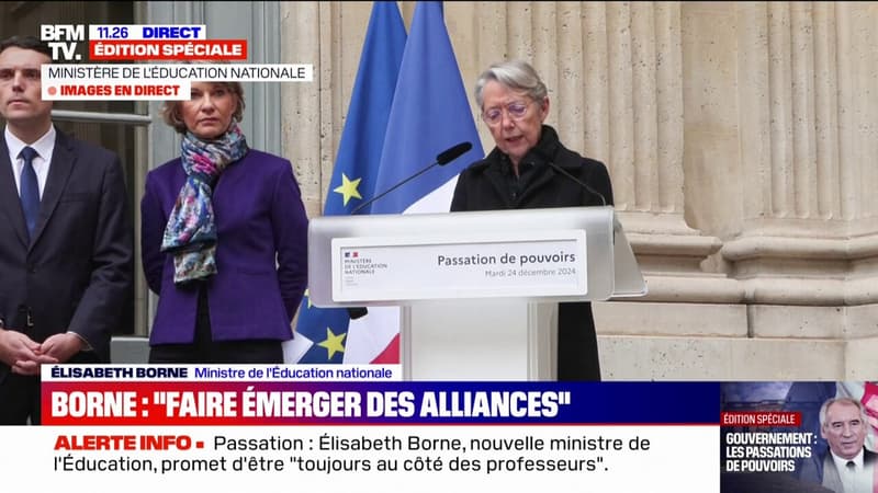 Élisabeth Borne (ministre de l'Éducation nationale): 