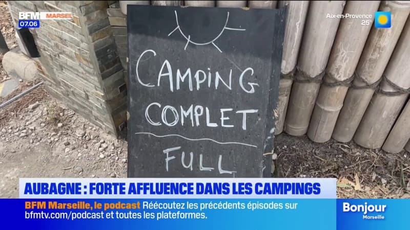 Aubagne: une forte affluence dans les campings