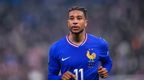 L'attaquant de l'équipe de France Michael Olise face à la Croatie le 23 mars 2025 au Stade de France