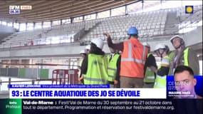 Le centre aquatique olympique de Saint-Denis se dévoile peu à peu