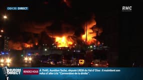 Rouen: incendie spectaculaire dans une usine classée Seveso