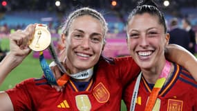 Alexia Putellas et Jennifer Hermoso lors de la finale de la Coupe du monde féminine, le 20 août 2023.