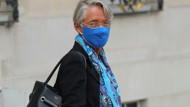 La ministre du Travail Elisabeth Borne quitte l'Elysée après une réunion, le 3 septembre 2020 à Paris
