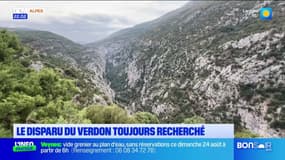 Un homme toujours porté disparu dans le Verdon