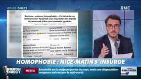 Nice-Matin s’insurge contre des propos homophobes sous une publication Facebook