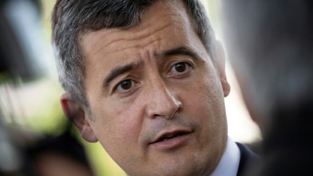 Le ministre de l'Intérieur Gérald Darmanin, à La Chapelle-sur-Erdre, le 28 mai 2021
