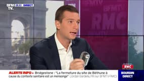 "La fermeture de Bridgestone à cause du contexte sanitaire est un mensonge": Jordan Bardella était face à Jean-Jacques Bourdin sur RMC