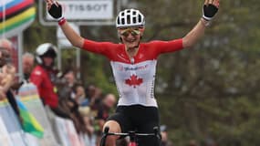 Magdeleine Vallieres est sacrée championne du monde de la course en ligne des championnats du monde de cyclisme sur route 2025 à Kigali au Rwanda 