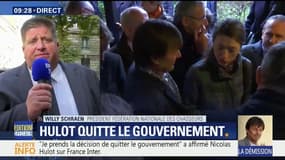 "Hier soir je n'ai pas vu un ministre sur le départ" témoigne le président de la fédération nationale des chasseurs