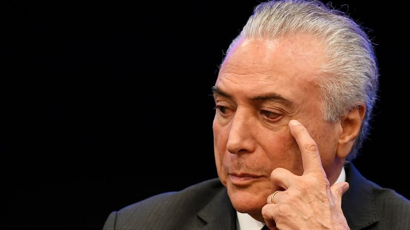 Michel Temer à Brasilia, le 8 mai 2017.