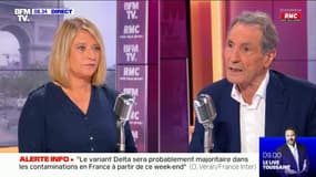 Karine Lacombe face à Jean-Jacques Bourdin sur RMC et BFMTV