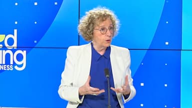 Muriel Pénicaud sur le plateau de BFM Business le 30 avril 2024.