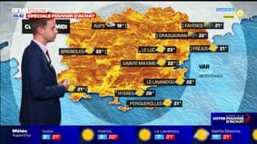 Météo Var : début de semaine sous le soleil ce lundi, 20°C à Hyères et 21°C à Fréjus