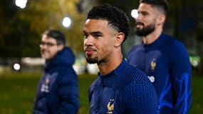 Warren Zaïre-Emery pendant le rassemblement des Bleus en novembre 2023