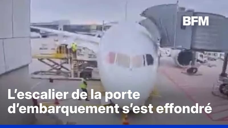 Le train d'atterrissage d’un avion cède brutalement à l’aéroport de Francfort