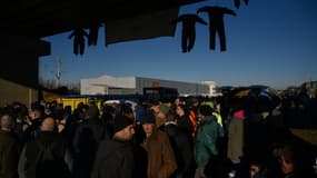 Des agriculteurs bloquent l'autoroute A64 - Toulouse-Bayonne - à hauteur de Carbonne en Haute-Garonne, le 20 janvier 2024 (photo d'illustration)