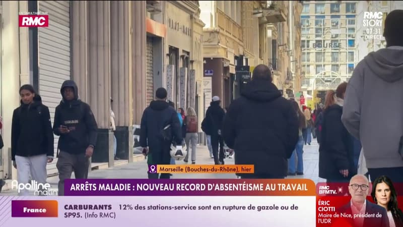 Arrêts maladie : un nouveau record d'absentéisme au travail