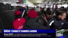 Grève: cohue et "sabres lasers" à la gare du Nord - 09/12