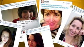 De nombreuses anonymes ont posté leurs autoportraits sans maquillage sur Twitter pour aider à financer la lutte contre le cancer.