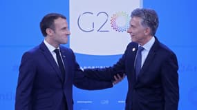 Emmanuel Macron et Mauricio Macri 
