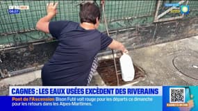 Cagnes-sur-Mer: une habitante déplore les remontées d'eaux usées sur sa propriété