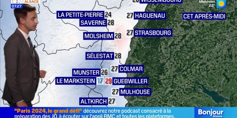 Météo Alsace: une fin de semaine sous les orages, jusqu'à 27°C à Strasbourg et Colmar